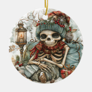 Décoration En Céramique Dead Cosy - Skeleton Vibes hiver"