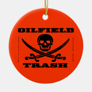 Décoration En Céramique Déchets de gisement de pétrole, crâne et os