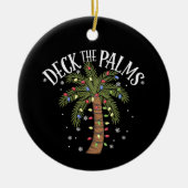 Décoration En Céramique Deck Les Palms Tropical Hawaii Christmas Palm Tree (Devant)