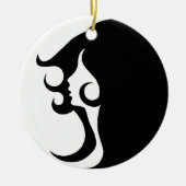 Décoration En Céramique Deco mod woman (Devant)