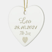 Décoration En Céramique Décor cadeau bébé personnalisé garde l'ornement (Gauche)