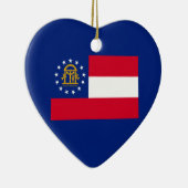 Décoration En Céramique Décor design du drapeau de l'État de Géorgie (Droite)