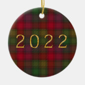 Décoration En Céramique Décor en céramique écossaise vert et rouge (Devant)