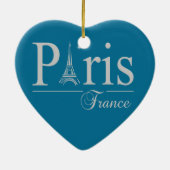 Décoration En Céramique Décor Paris France, double face (Dos)