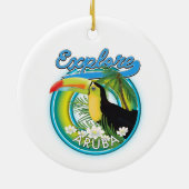 Décoration En Céramique Découvrez le logo Aruba (Dos)