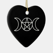 Décoration En Céramique Déesse du Pentacle Triple Moon (Droite)