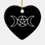 Décoration En Céramique Déesse du Pentacle Triple Moon (Dos)