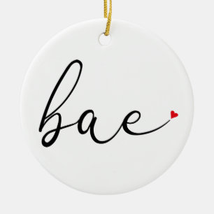 Décoration En Céramique Définition de Bae cœur d'amour en écriture