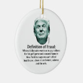 Décoration En Céramique Définition de la fraude - TRUMP (Droite)