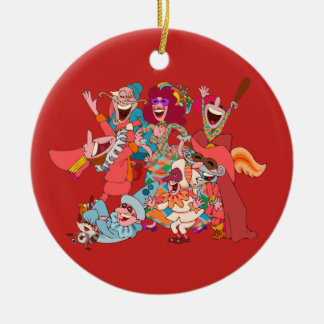 Décoration En Céramique dell'Arte de Commedia, de groupe gai étrange !