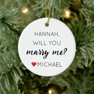 Décoration En Céramique Demande en mariage personnalisée Veux-tu m'épouser
