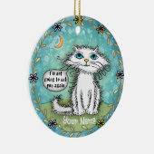 Décoration En Céramique Demandez-vous Scraggles Cat (Droite)