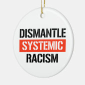Décoration En Céramique Démanteler le racisme systémique (Gauche)