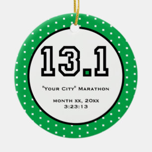 Décoration En Céramique Demi d'ornement de marathon