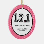 Décoration En Céramique Demi d'ornement de marathon (Droite)