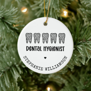 Décoration En Céramique Dentis hygiénistes dentaires personnalisés Emprein