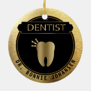 Décoration En Céramique Dentist 🦷 - UpScale Black and Gold