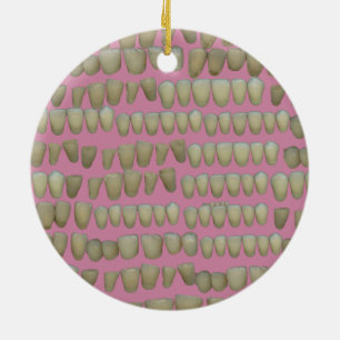 DÉCORATION EN CÉRAMIQUE DENTISTE DENTISTES ORTHODONTIQUES BOUCHE DE DENTS