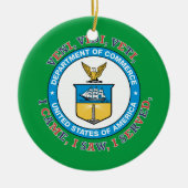 Décoration En Céramique DÉPARTEMENT DU COMMERCE VVV Shield (Devant)