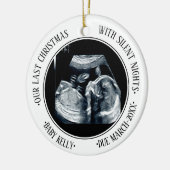 Décoration En Céramique Dernier Noël avec Silent Nights Pregnant 2023 (Gauche)