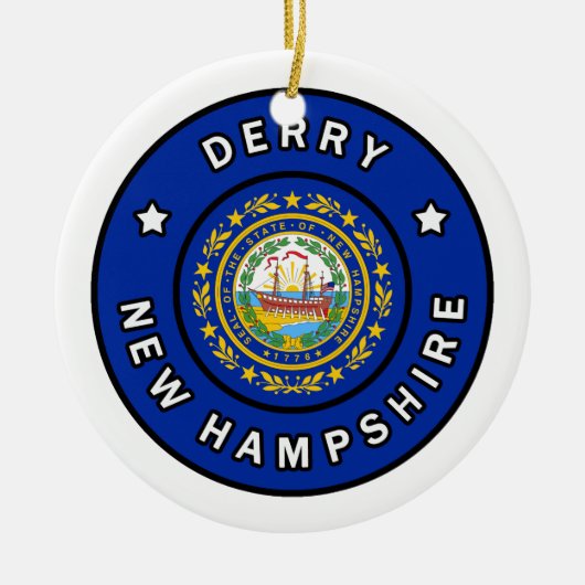 Décoration En Céramique Derry New Hampshire (Devant)