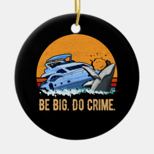 Décoration En Céramique Des Baleines Tueuses Attaquent Des Yachts Être Gro