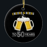 Décoration En Céramique Des bières à 50 ans<br><div class="desc">Des bières à la mode 50 ans</div>