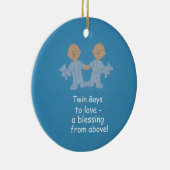 Décoration En Céramique Des jumeaux à aimer ! (Droite)