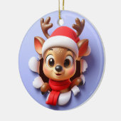 Décoration En Céramique Des Rennes De Père Noël Mignonnes À L'Encombrement (Gauche)