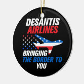 Décoration En Céramique DeSantis Airlines Funny DeSantis 2024 Noël (Gauche)