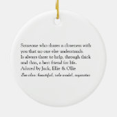 Décoration En Céramique Design chic moderne Script meilleure définition de (Dos)