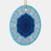 Décoration En Céramique Design Crystal Agate Bleu ! (Droite)