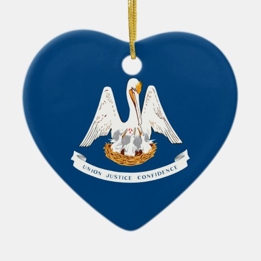 Décoration En Céramique Design de Louisiana State Flag (Devant)