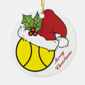 Décoration En Céramique Design de tennis de Noël mignon (Devant)