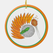 Décoration En Céramique Dessert De Riz Sticky Mango Cuisine Thaïlandaise (Dos)