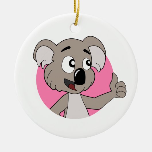 Décoration En Céramique Dessin animé d'ours koala (Devant)