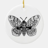 Décoration En Céramique Dessin Brahmin moth (Dos)