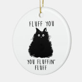 Décoration En Céramique Dessin Fluit You Black Cat (Gauche)