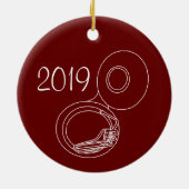 Décoration En Céramique Dessin Tuba brut (Dos)