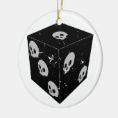 Décoration En Céramique Dessins crâniens désorganisés Dice (Gauche)