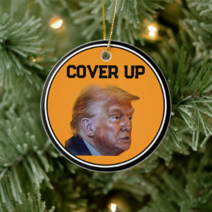 Décoration En Céramique Dessous de verre de boisson Trump Cover Up