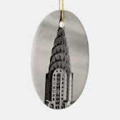 Décoration En Céramique Dessus de Chrysler construisant NYC - B&W (Droite)
