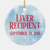 Décoration En Céramique Destinataire de transplantation personnalisable (Dos)