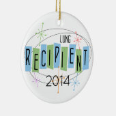 Décoration En Céramique Destinataire pulmonaire personnalisable avec photo (Droite)