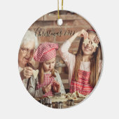 Décoration En Céramique Deux photos de Noël 2022 (Gauche)