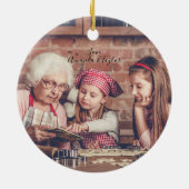 Décoration En Céramique Deux photos de Noël 2022 (Dos)