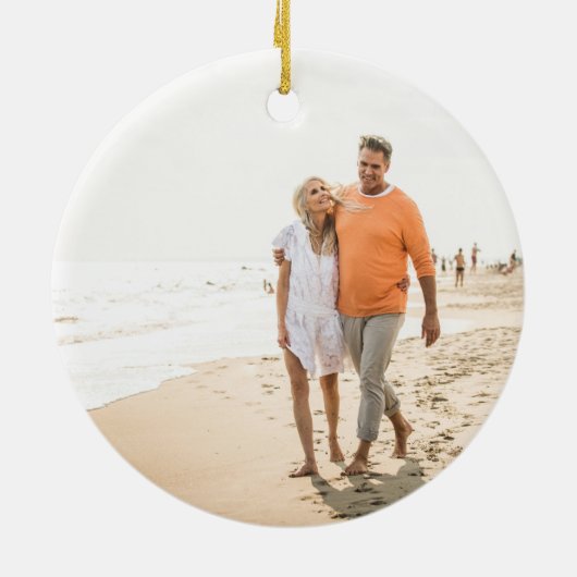 Décoration En Céramique deux photos de Noël au minimum (Dos)