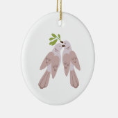 Décoration En Céramique Deux tourterelles (Droite)