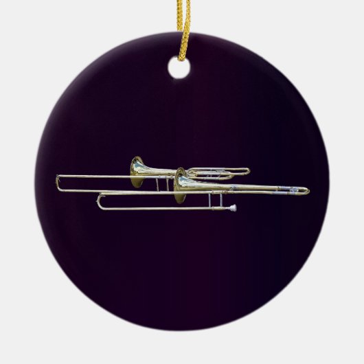 Décoration En Céramique Deux Trombones (Devant)