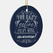 Décoration En Céramique Devis De Retraite Bleu Personnalisé Retrait Awesom (Droite)